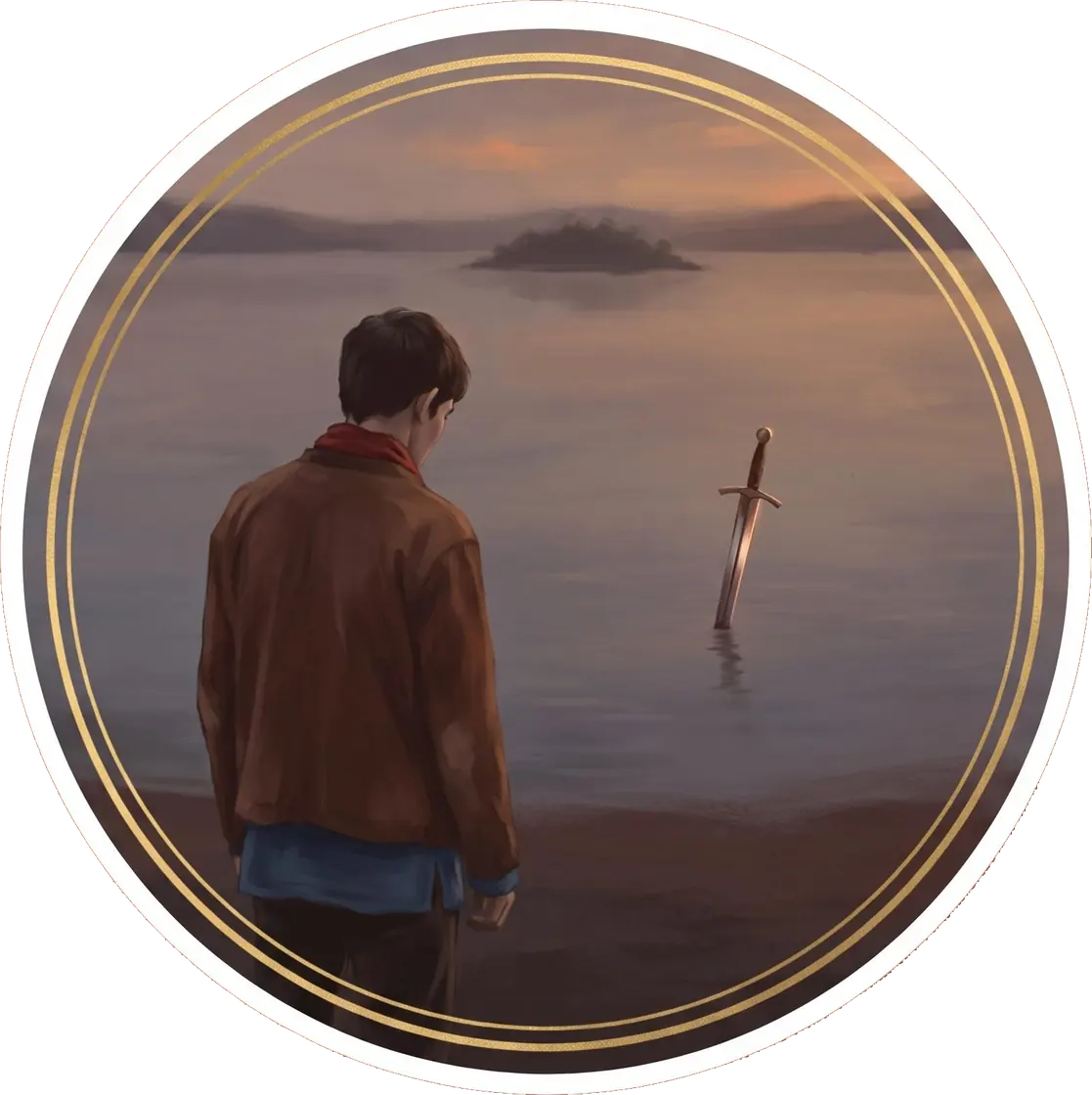A mystical sword rises from the tranquil waters of Avalon waiting for the legendary once and future king.