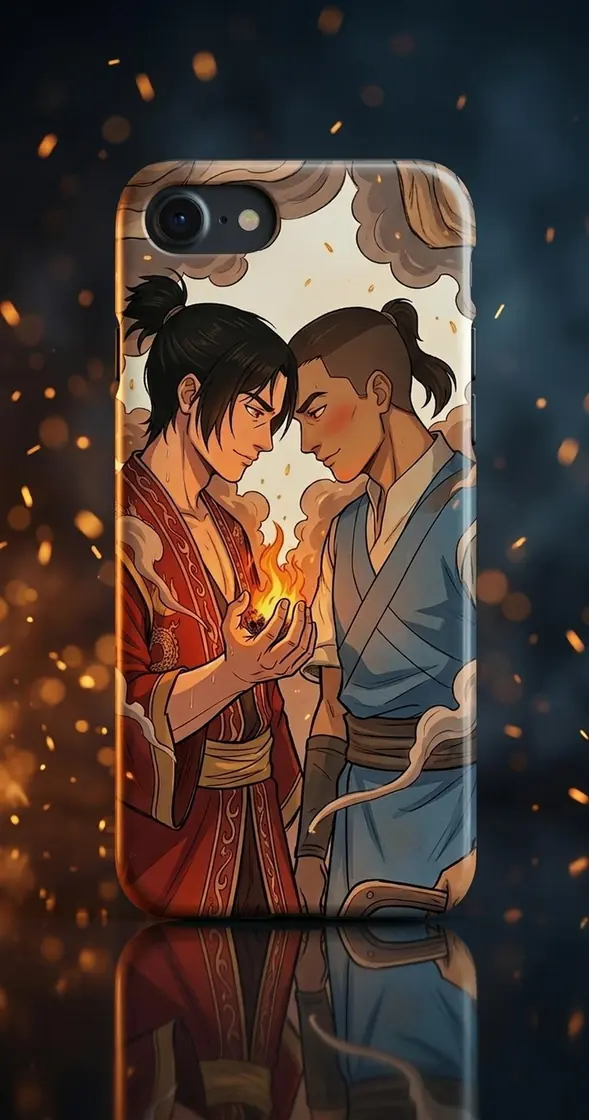Zuko and Sokka share a soft moment of quiet affection as their slow burn romance finally blossoms., view 2