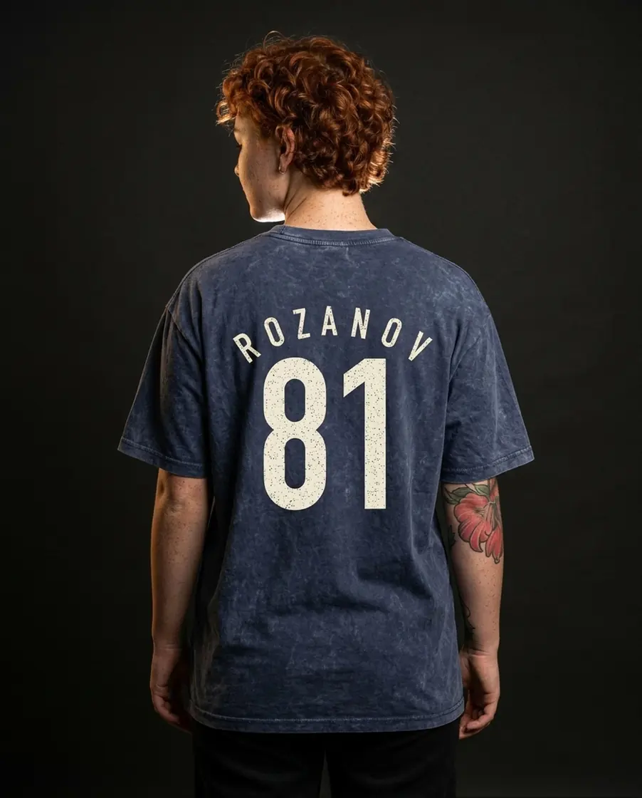 The recognizable name and number eighty one take center stage on a retro design honoring the formidable Russian hockey player., view 2