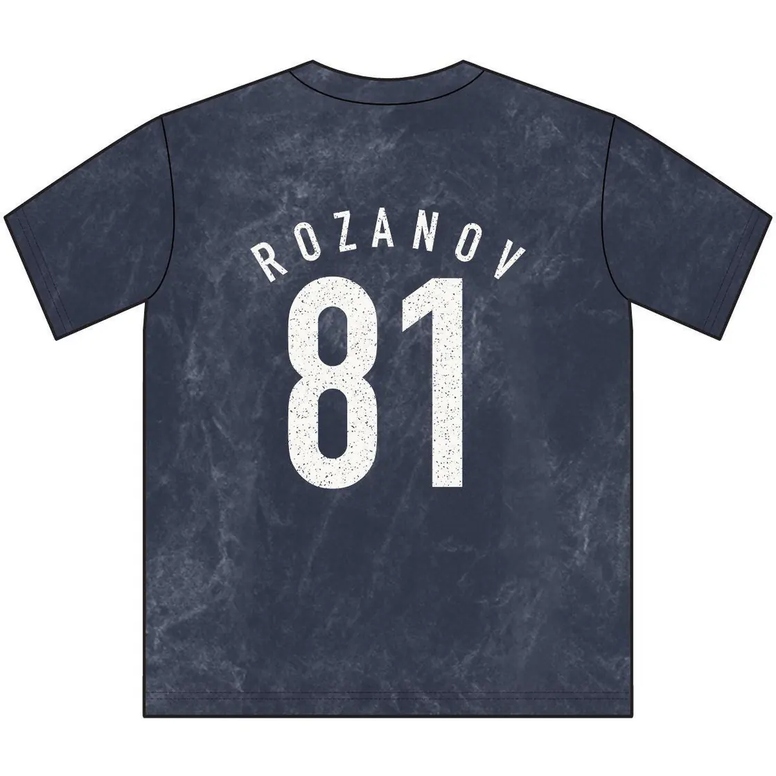 The recognizable name and number eighty one take center stage on a retro design honoring the formidable Russian hockey player., view 5