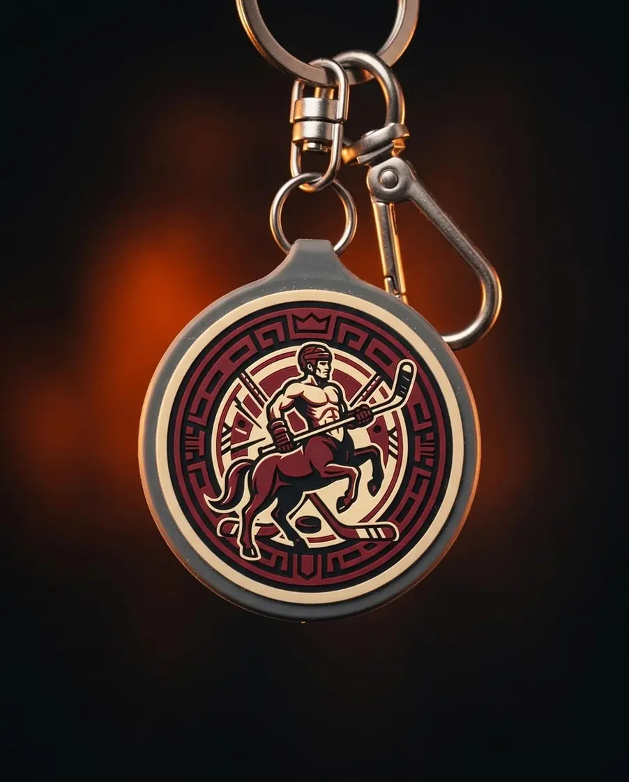 The familiar team crest of the Ottawa Centaurs serves as a subtle nod to a deeply beloved hockey romance.