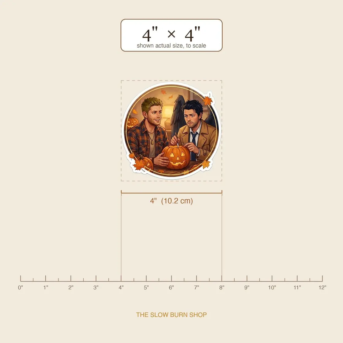 Build your own collection of cozy autumn moments featuring Dean and Castiel enjoying the crisp fall weather., view 7