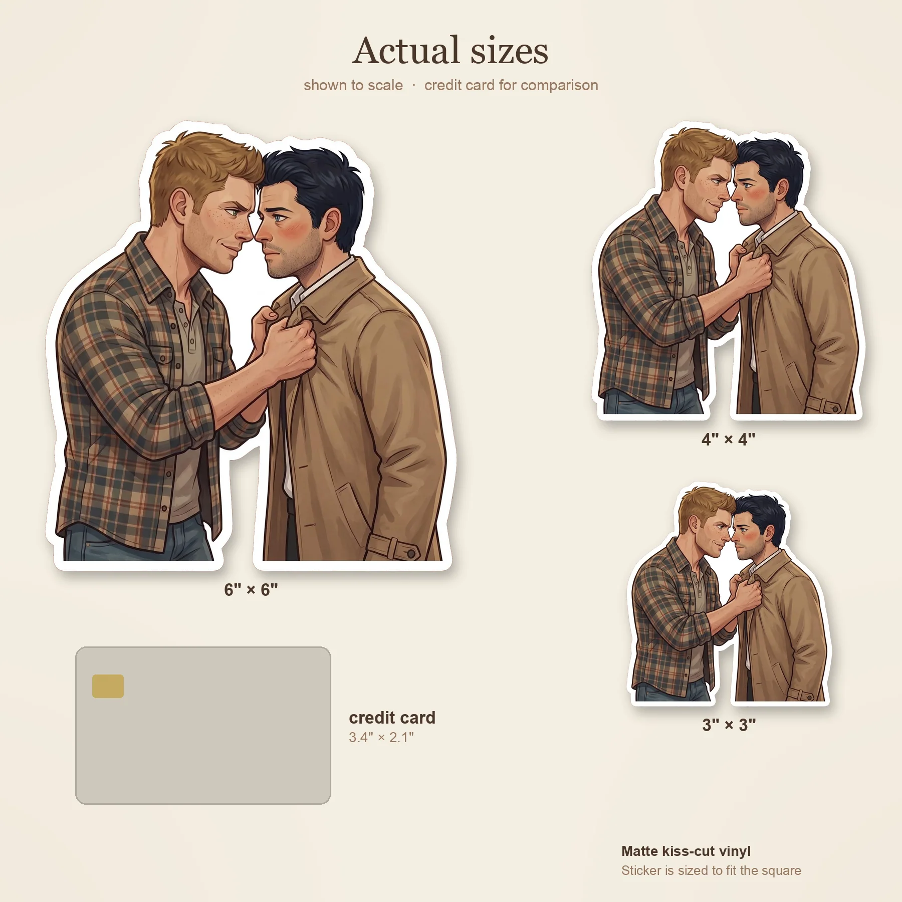 Dean tightly grips the lapels of Castiel's trench coat as they pull together for an almost kiss., view 3