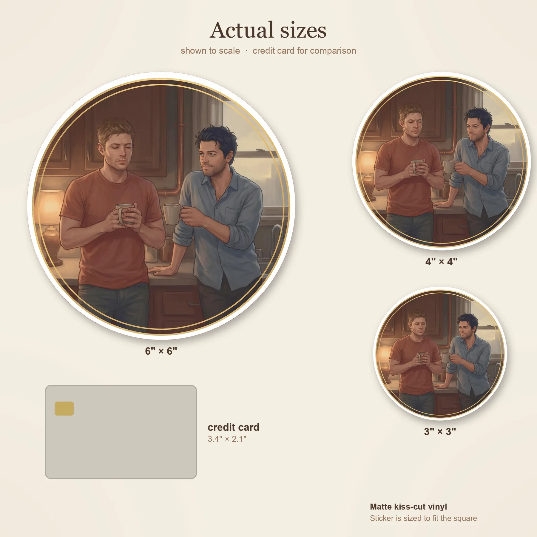 Dean and Castiel share a quiet cup of morning coffee in the warm light of the bunker kitchen., view 3