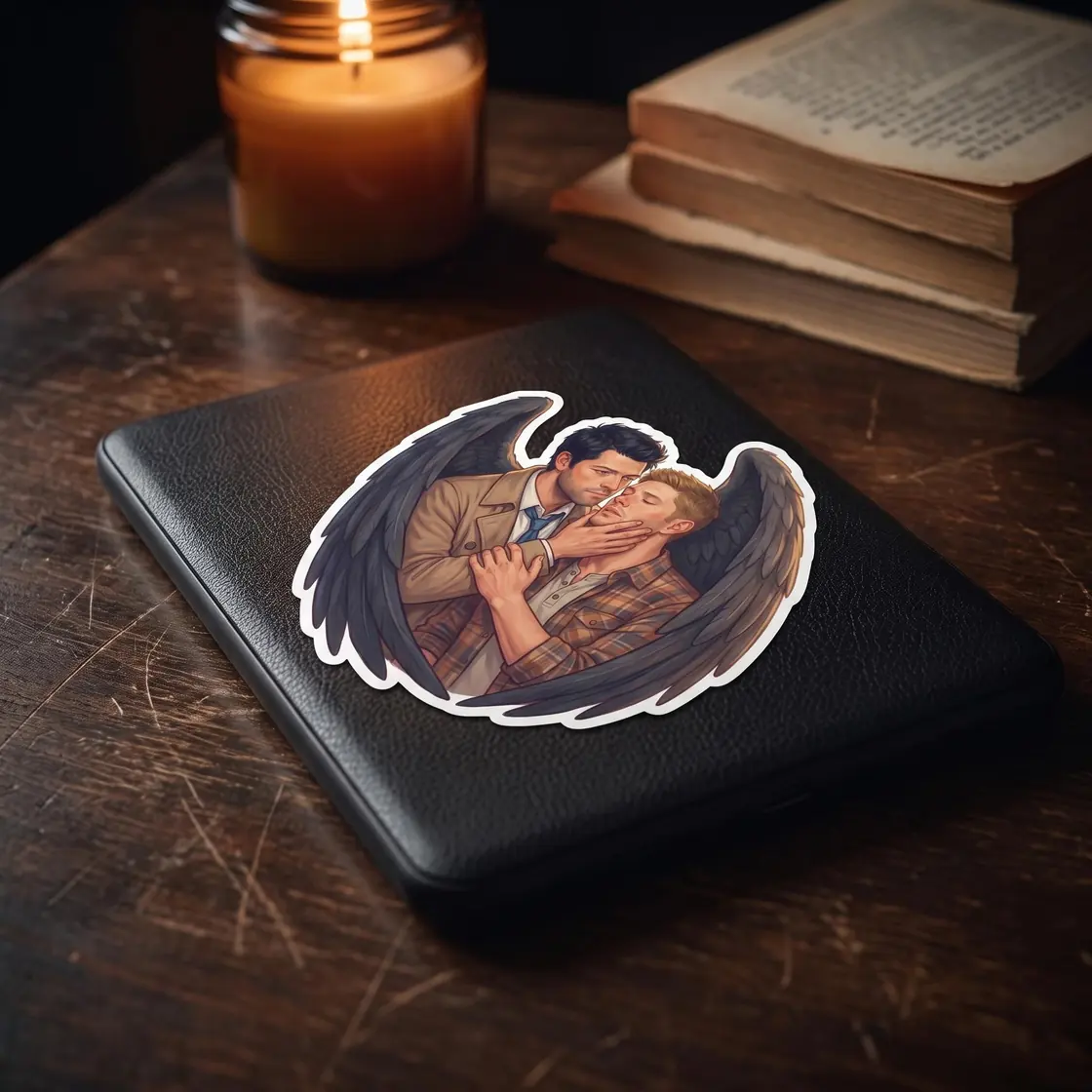 Choose your favorite romantic moments between the brooding hunter and his devoted angel from this collection., view 4