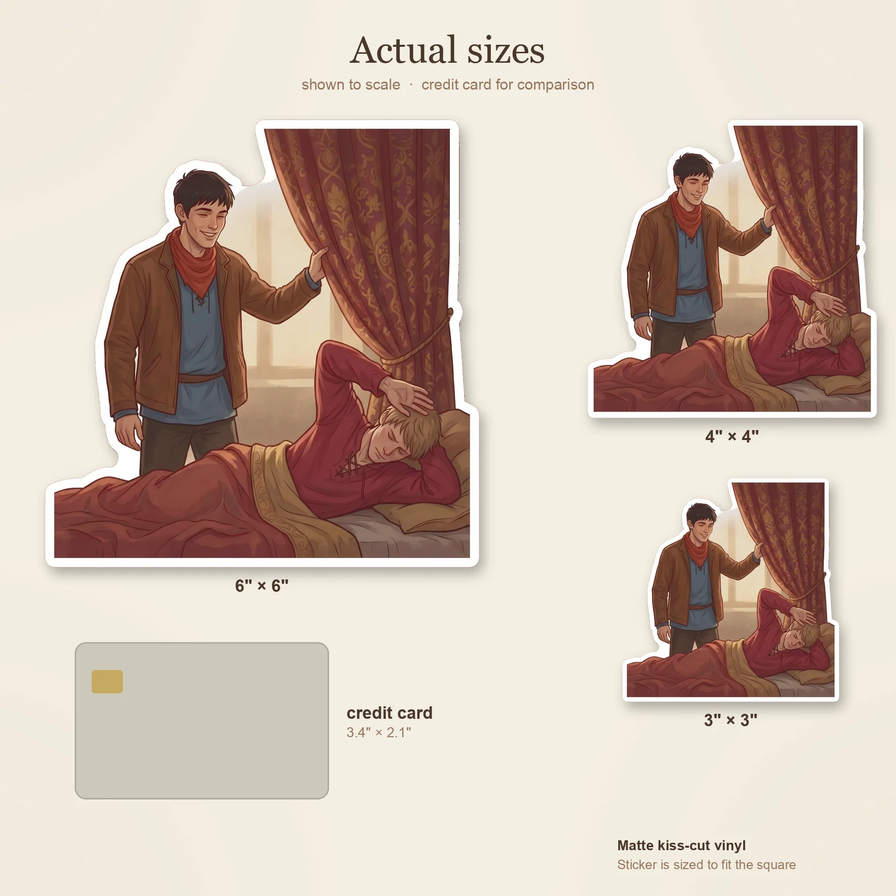 Merlin enthusiastically throws the heavy royal curtains wide open to wake a very grumpy, sleeping Arthur., view 3