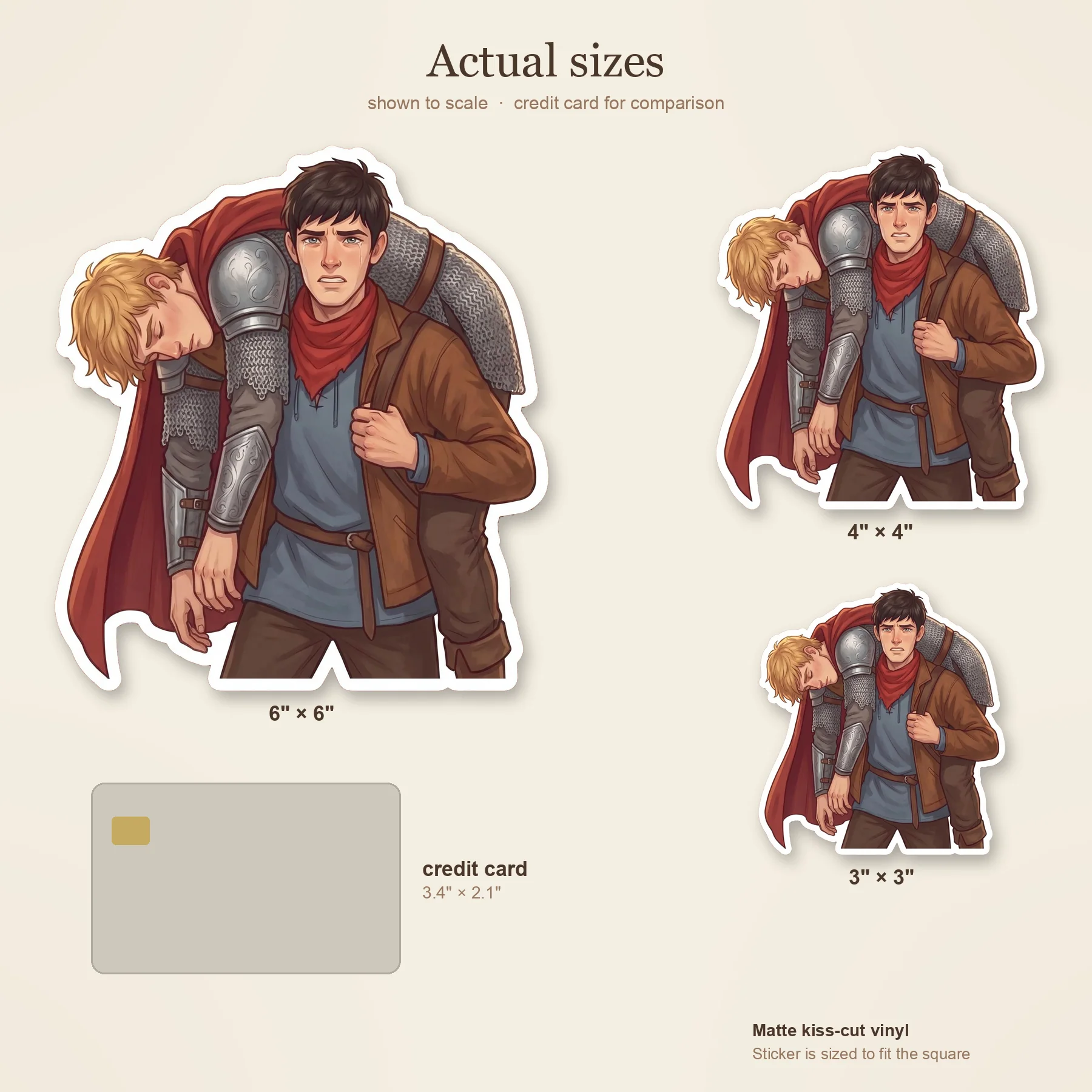 An exhausted Arthur is heavily supported by his loyal servant after a brutal and exhausting magical battle., view 3