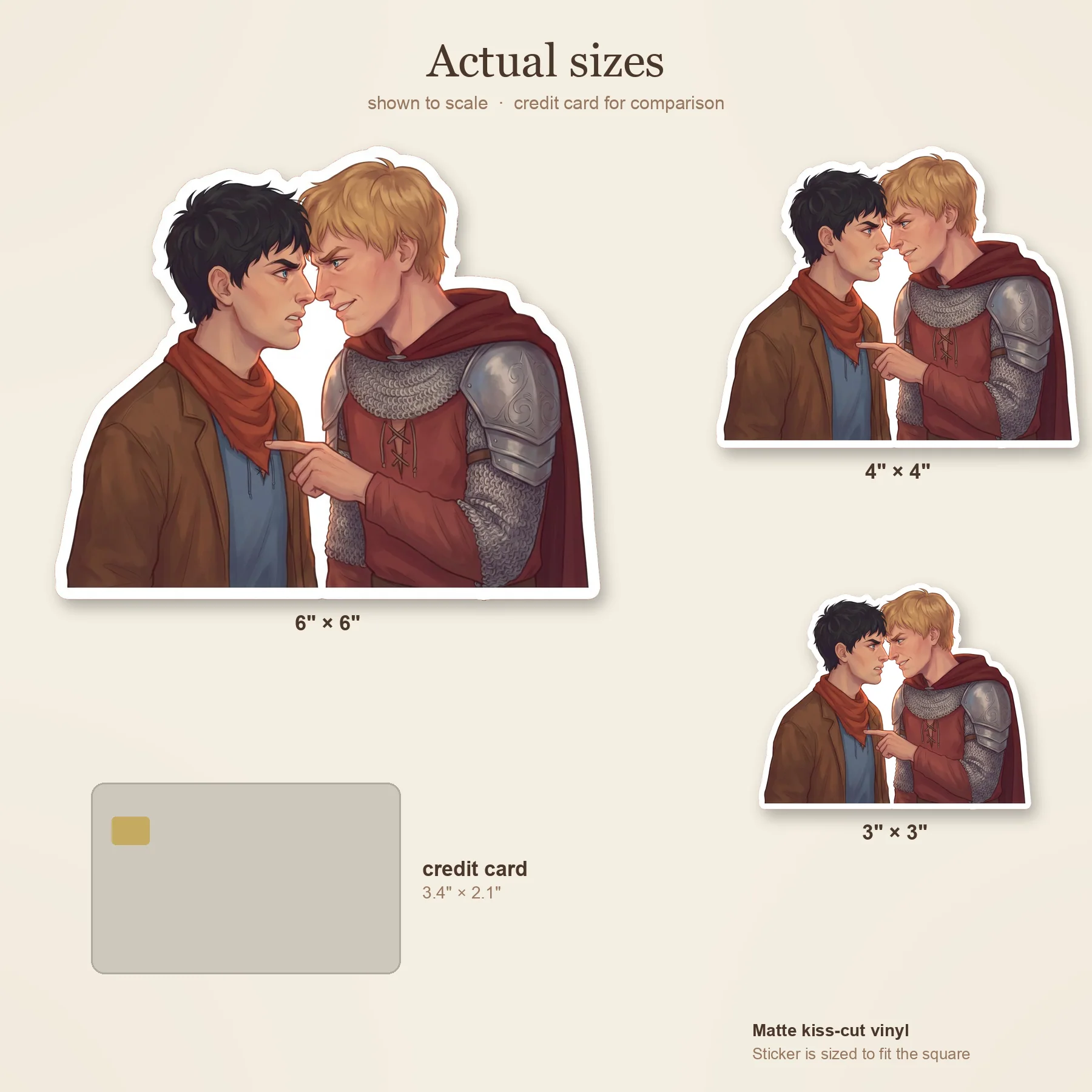 Arthur and Merlin stand close together bickering in a classic nose-to-nose argument., view 3