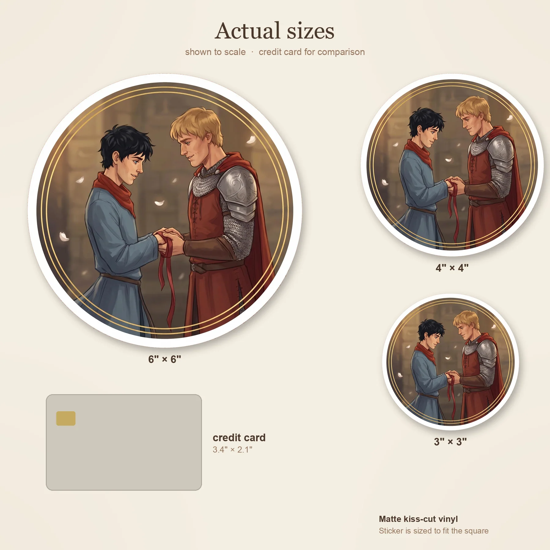 Merlin and Arthur bind their hands together with a red ribbon in a traditional and intimate druidic ceremony., view 3