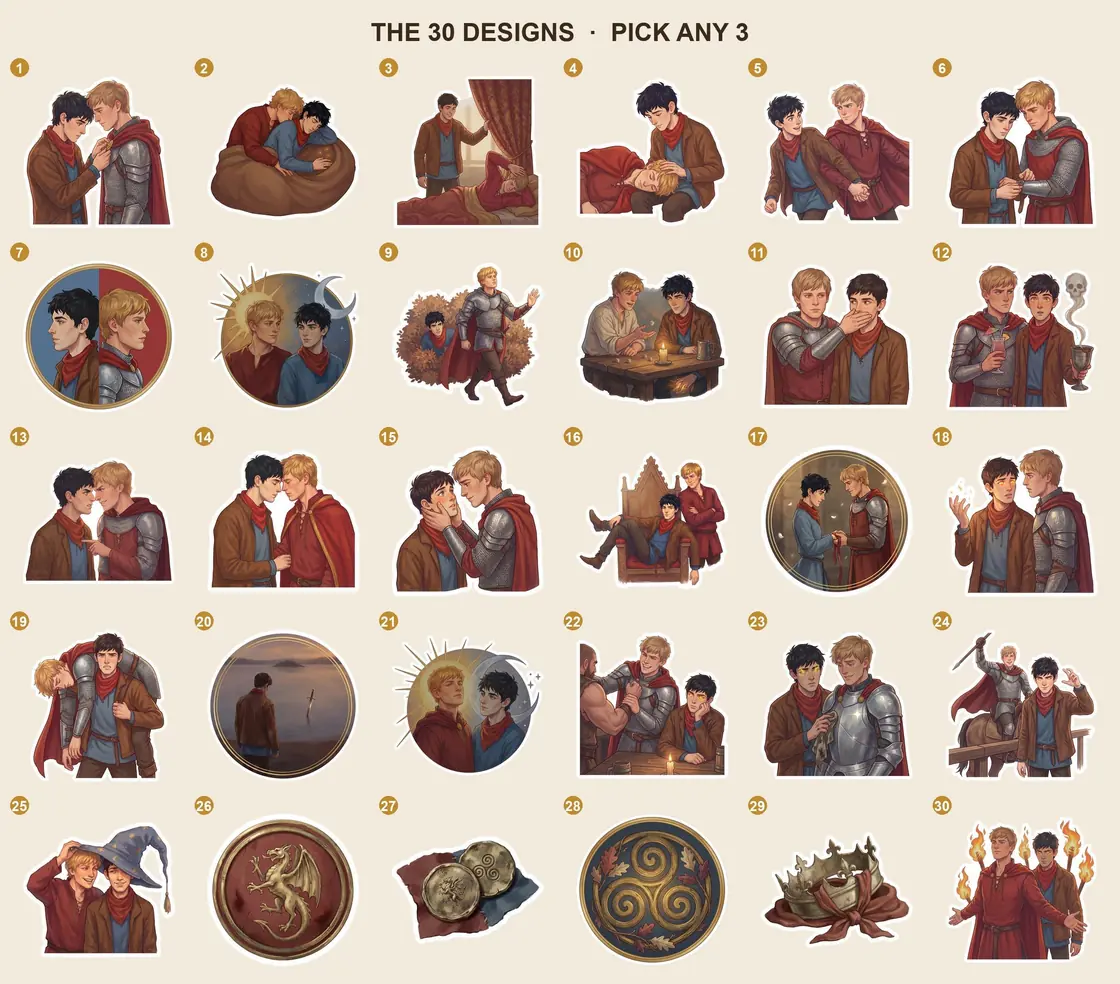 Select your favorite magical and heartfelt moments in Camelot to create a customized assortment., view 3