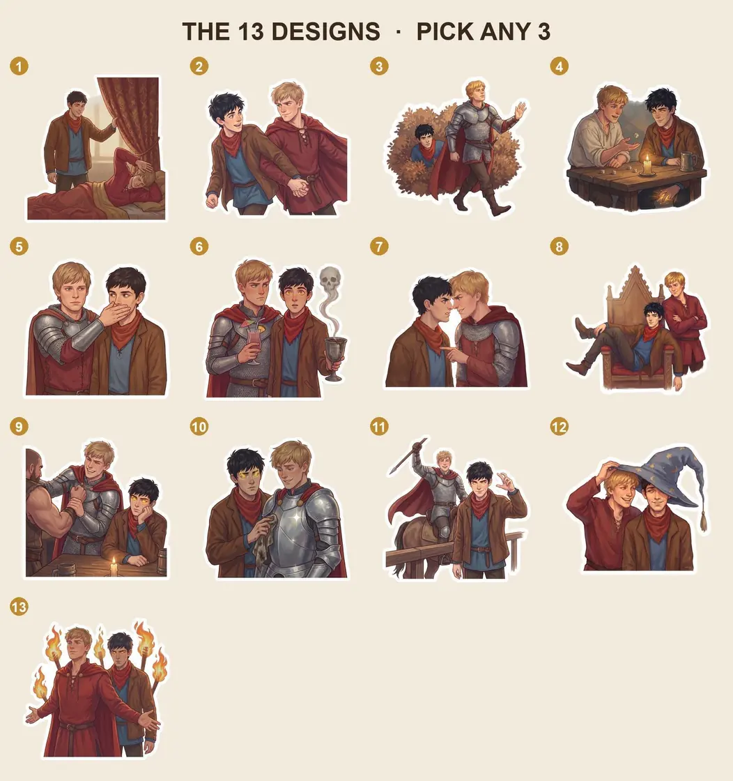 Choose your favorite humorous moments from Camelot to build a customized assortment of scenes., view 3