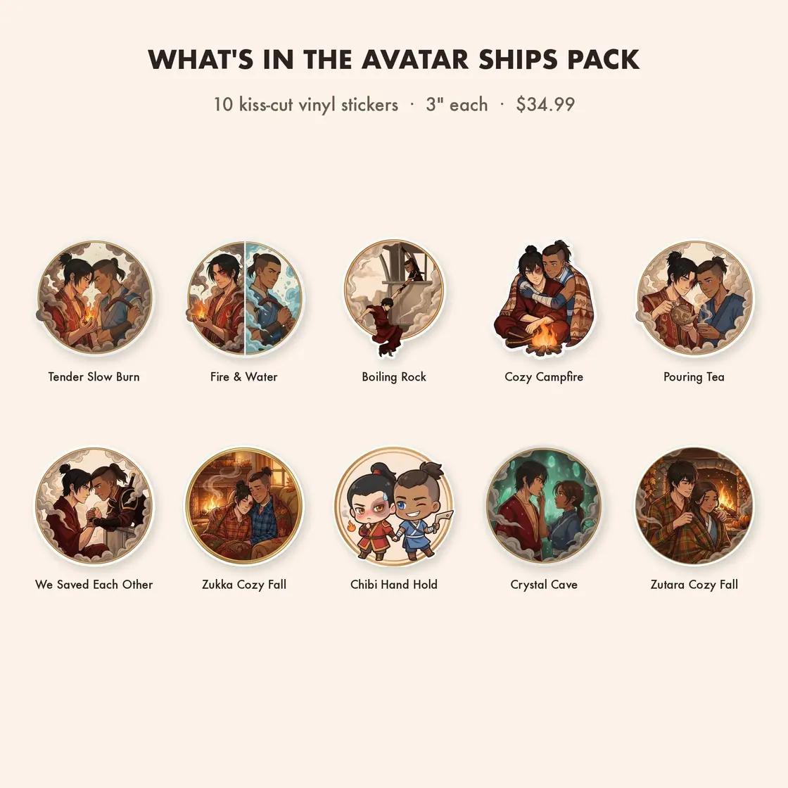 Zuko explores his complicated feelings while spending quiet time with both Sokka and Katara on separate occasions., view 3