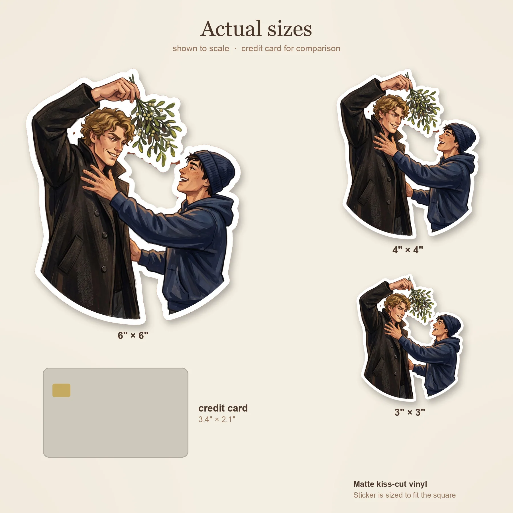 Ilya playfully dangles a sprig of green mistletoe directly over a notoriously grumpy Shane., view 3