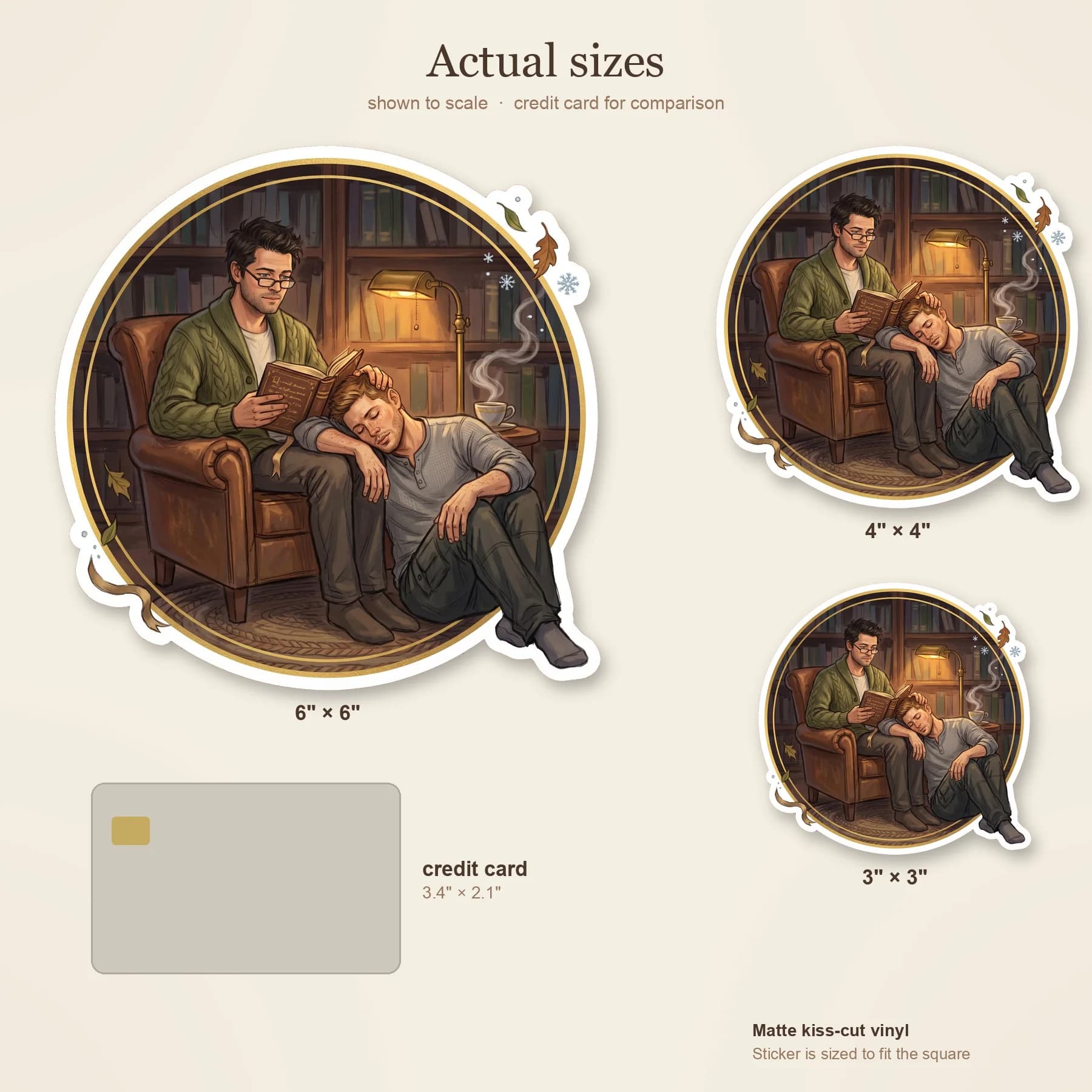 Dean falls fast asleep at the library table while Castiel quietly reads a book beside him., view 3