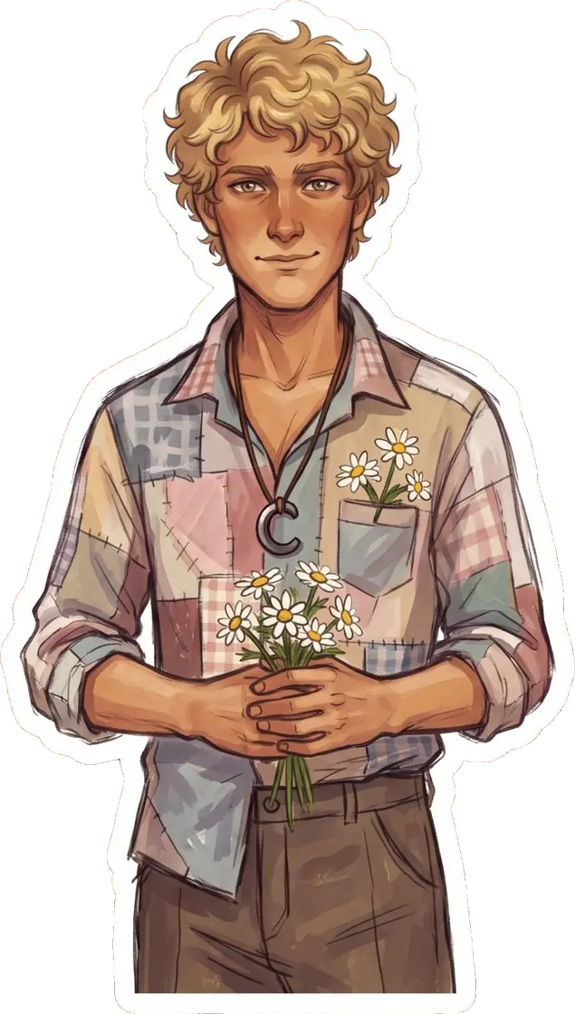 Haymitch finds a rare moment of peace clutching a warm mug of soothing chamomile tea in District 12.