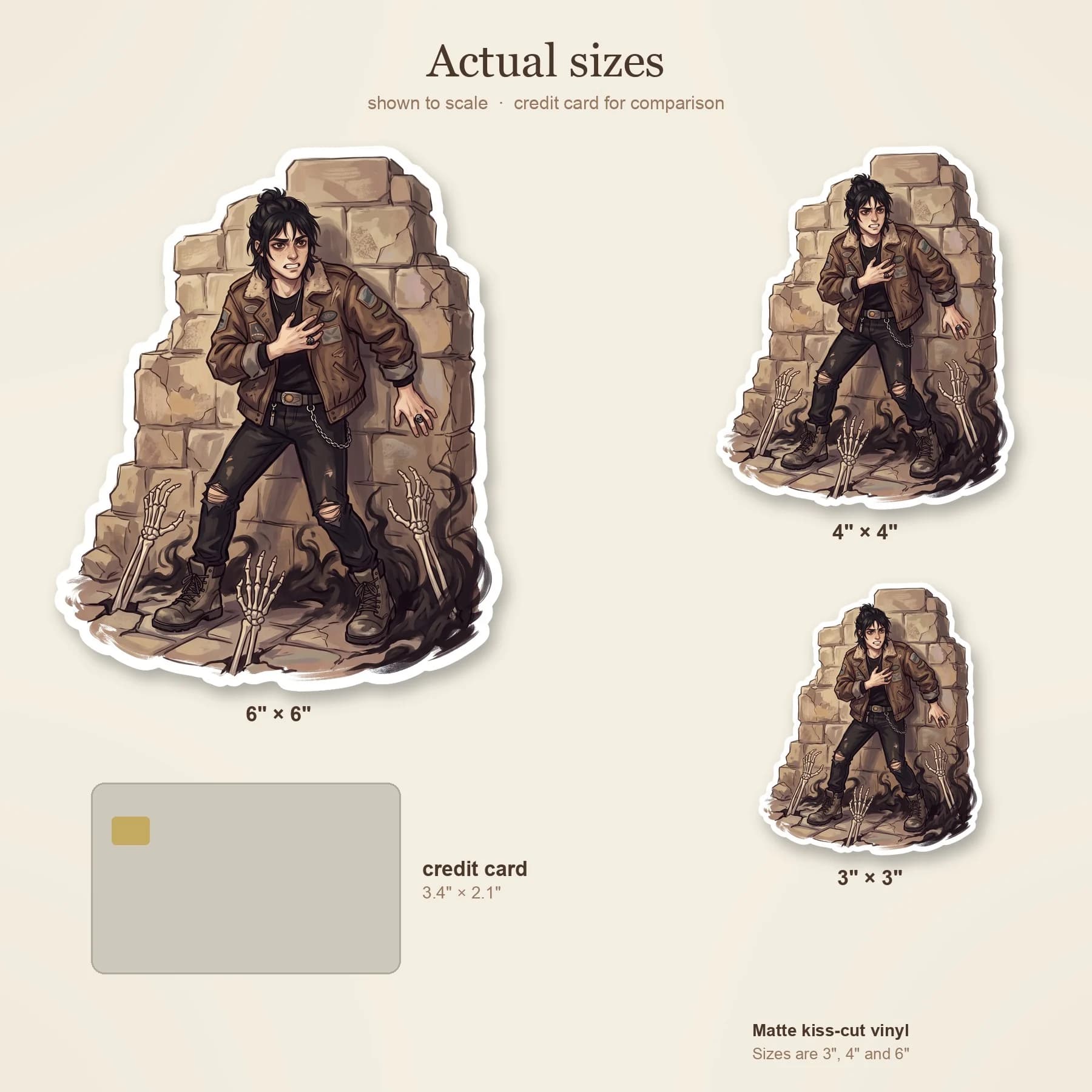 Nico stands in the crumbling ruins, shadows swirling at his feet as he faces the invisible god of love. The design captures the heavy emotion of his forced confession, with dark tendrils contrasting a, view 4