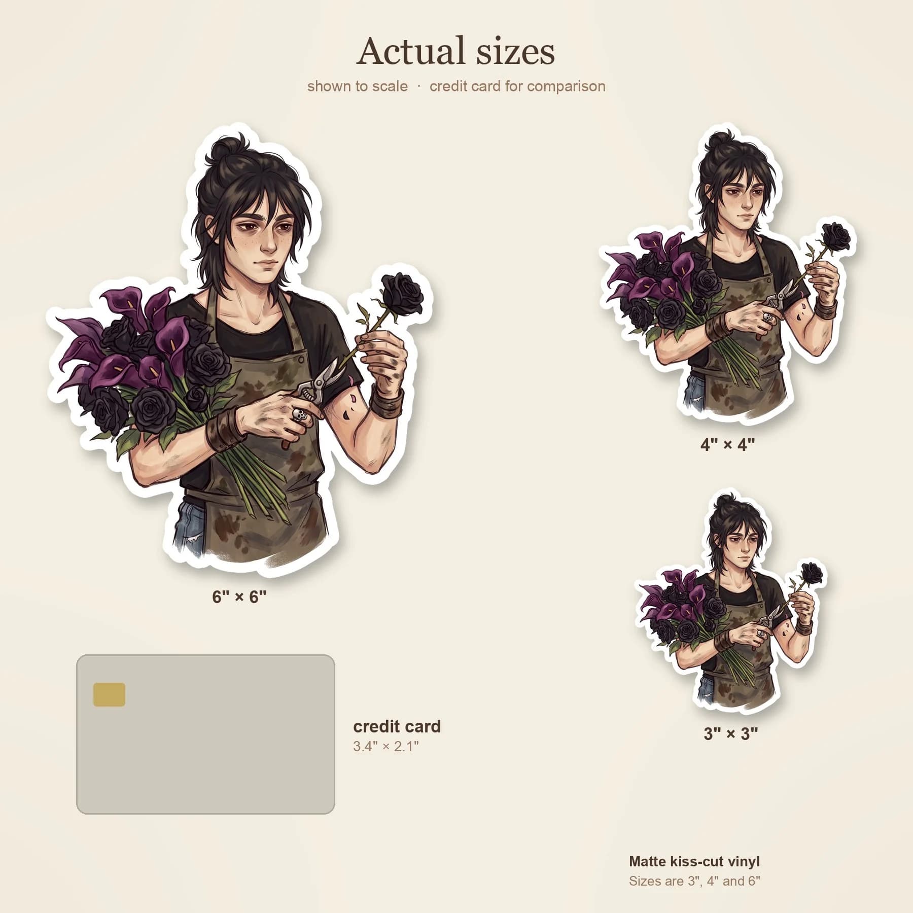 Will Solace cheerfully presents Nico with a bouquet of dark gothic blooms from a local cemetery florist. Nico tries to hide a small, genuine smile behind the dark petals., view 4