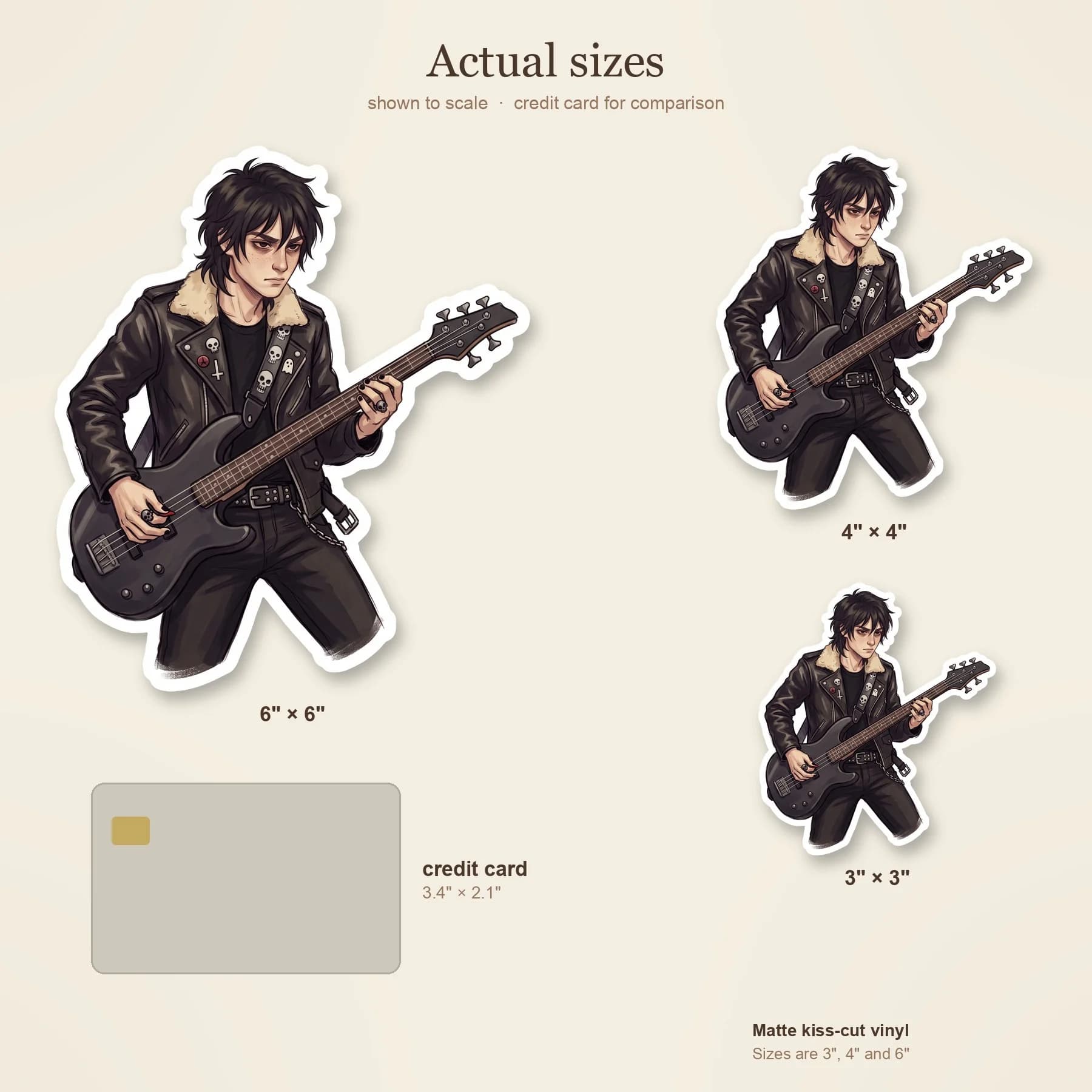 Nico plays a dark bass guitar covered in skull stickers. He wears a worn band tee and combat boots, deeply focused on the heavy rhythm section of the demigod garage band., view 4