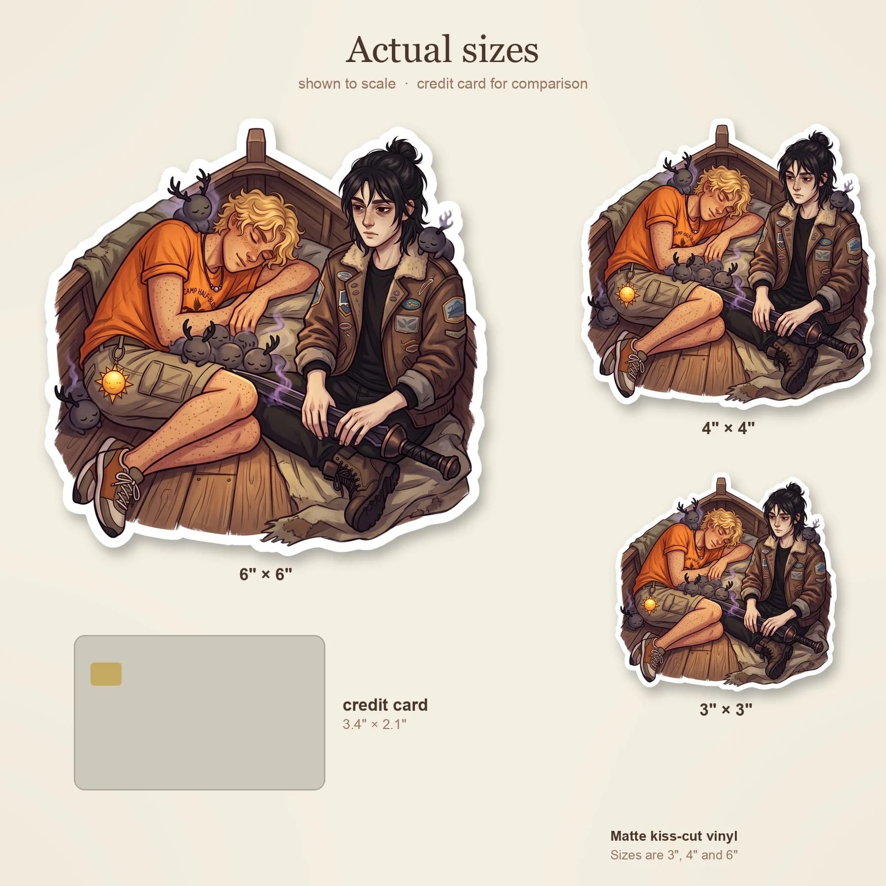 A massive hellhound rests its heavy head on Will's lap while Nico watches with a fond smile. The fearsome underworld monster is reduced to an overgrown puppy sleeping peacefully, blending the dark ele, view 4