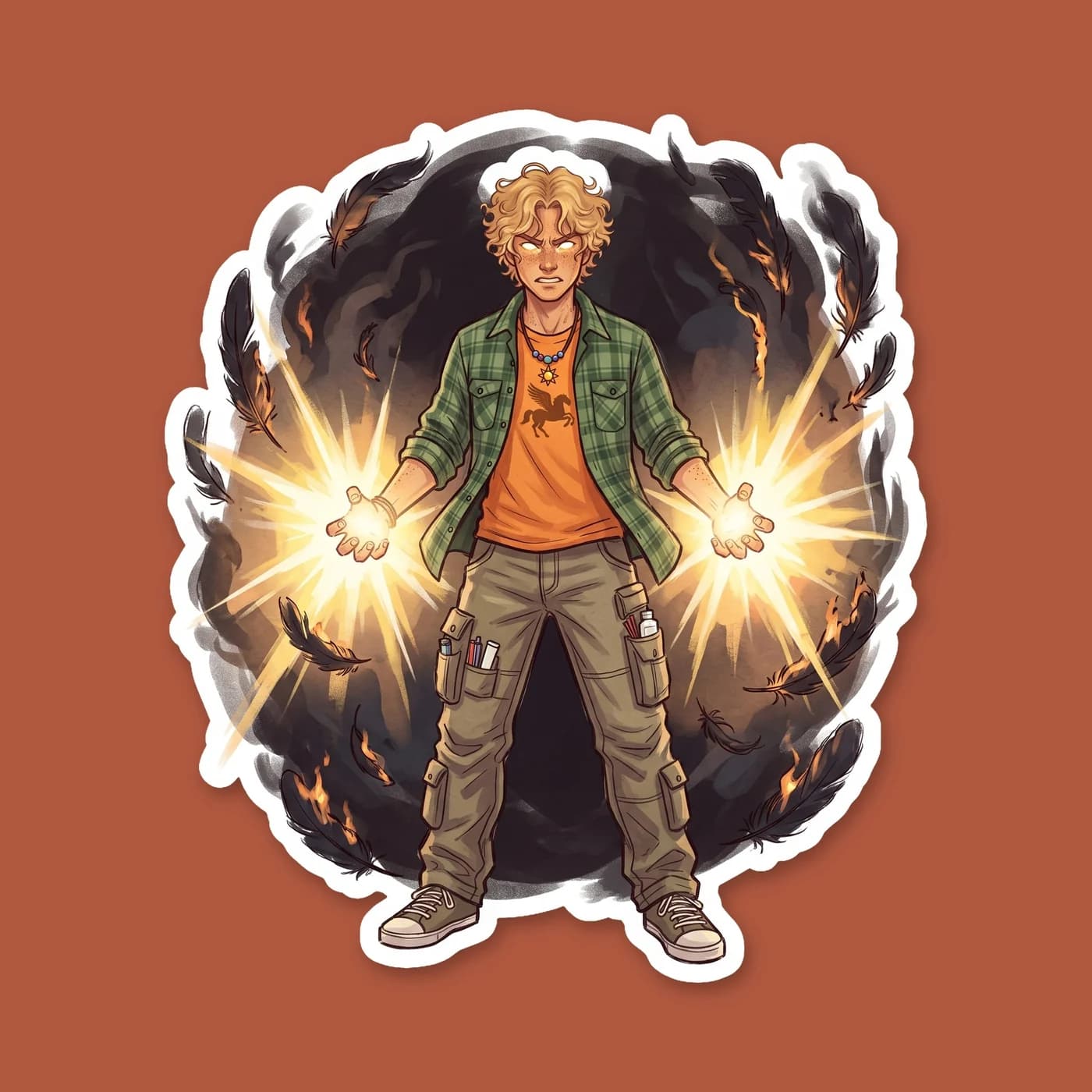 Will taps into the more destructive side of his Apollo heritage, radiating an intense heat that scorches the darkness around him. His usually gentle demeanor is replaced by the fierce, protective ener, view 2