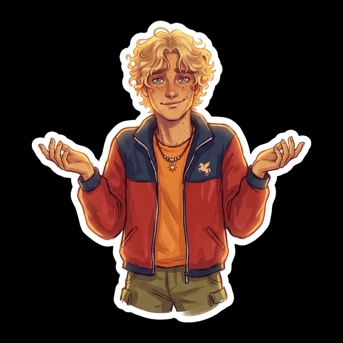 Will glows softly like a human lantern, casting a warm sunlit radius against the oppressive darkness of the underworld. It is a quiet tribute to the moment he proved he could carry the light into the