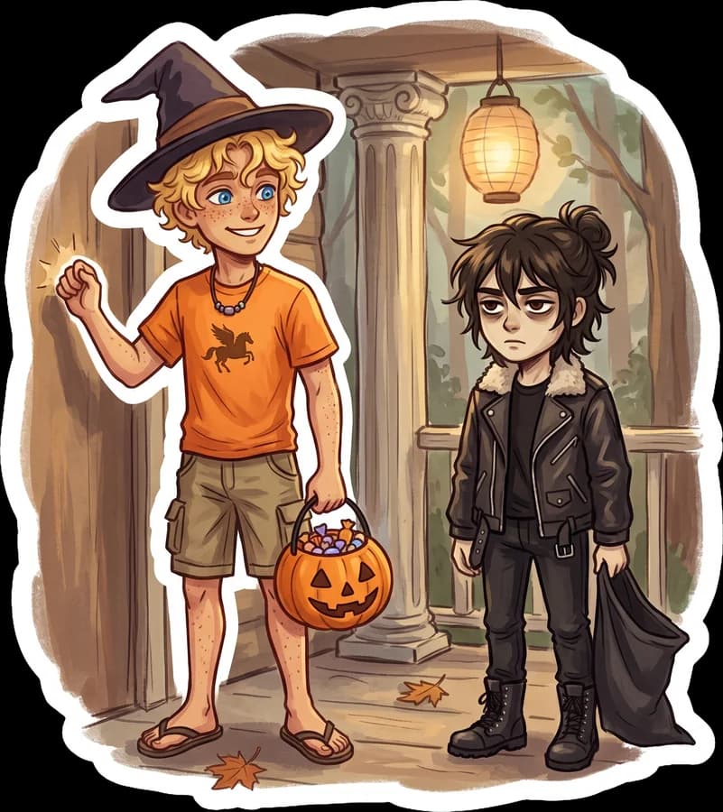 Trick or treat at camp