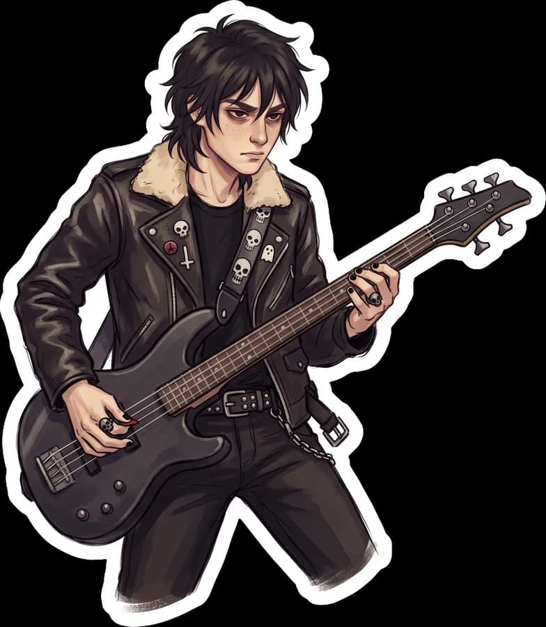 Garage band bassist