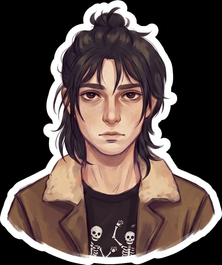 The deadpan glare