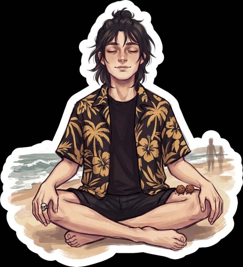 Mindfulness on the beach