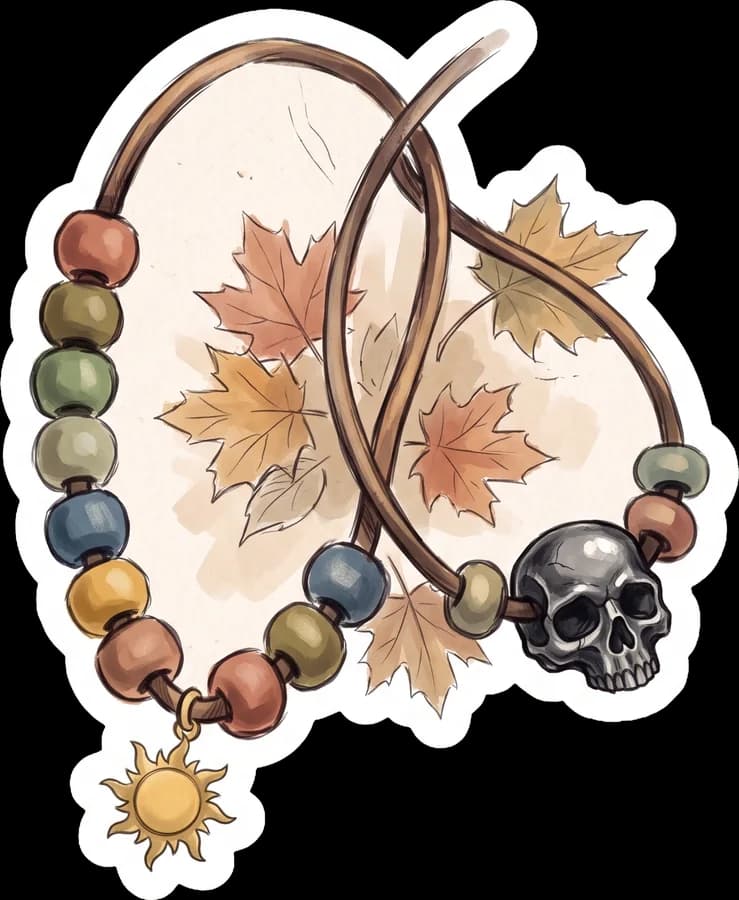 Two bead cords